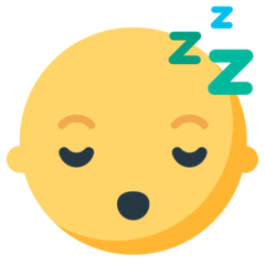 Cara durmiendo Emoji Mozilla