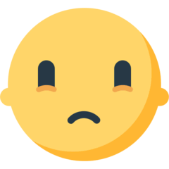 Gesicht mit leicht gerunzelter Stirn Emoji Mozilla