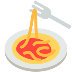 Spaghetti Emoji in Mozilla Browser