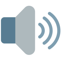 🔊 Speaker High Volume Emoji in Mozilla Browser