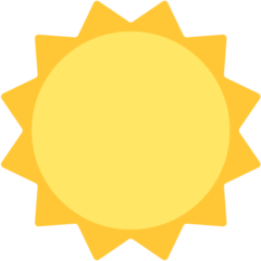 Sun Emoji in Mozilla Browser