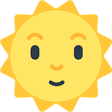 sun-with-face Emoji mozilla