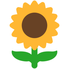 Sunflower Emoji in Mozilla Browser