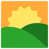 sunrise-over-mountains Emoji mozilla