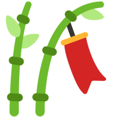 Tanabata Tree Emoji in Mozilla Browser