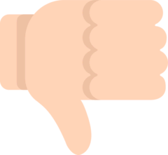 Thumbs Down Emoji in Mozilla Browser