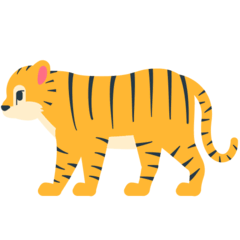 Tiger Emoji in Mozilla Browser