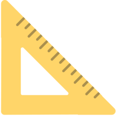 📐 Triangular Ruler Emoji in Mozilla Browser