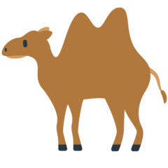 Двугорбый верблюд Эмодзи в браузере Mozilla