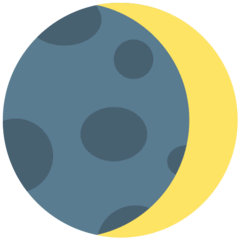 Luna con gobba a levante Emoji Mozilla