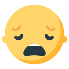 😩 Weary Face Emoji in Mozilla Browser