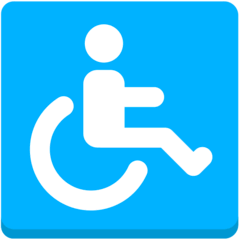 ♿ Символ кресла-каталки Эмодзи в браузере Mozilla