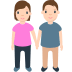 Мужчина и женщина, держащиеся за руки Эмодзи в браузере Mozilla