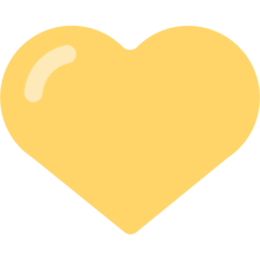 Gelbes Herz Emoji Mozilla