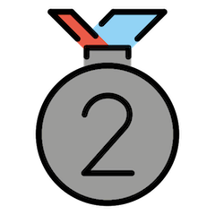 🥈 Medalha de prata Emoji nos Openmoji