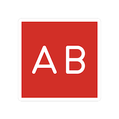 Blutgruppe AB Emoji Openmoji