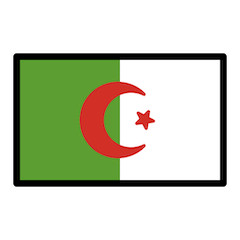 Флаг Алжира Эмодзи в Openmoji