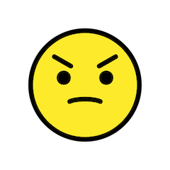 Angry Face Emoji in Openmoji