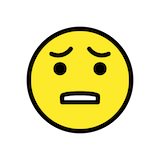 anguished-face Emoji openmoji