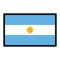 Bandera de Argentina Emoji Openmoji
