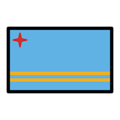 Флаг Арубы Эмодзи в Openmoji