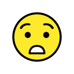 Cara espantada Emoji Openmoji