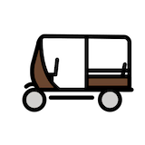 auto-rickshaw Emoji openmoji