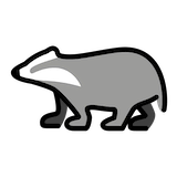 badger Emoji openmoji
