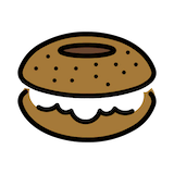 bagel Emoji openmoji