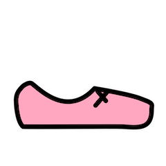 Zapatillas de ballet Emoji Openmoji