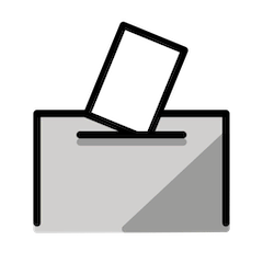 🗳️ Избирательная урна с бюллетенем Эмодзи в Openmoji
