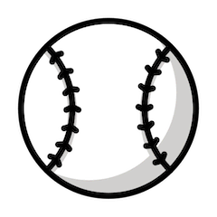 Bola de basebol Emoji Openmoji