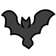 🦇 Pipistrello Emoji su Openmoji