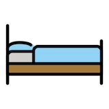 bed Emoji openmoji