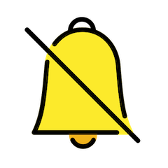 Bell With Slash Emoji in Openmoji