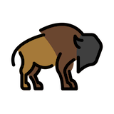 bison Emoji openmoji