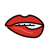 biting-lip Emoji openmoji