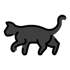 🐈‍⬛ schwarze Katze Emoji auf Openmoji
