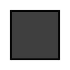 Großes schwarzes Quadrat Emoji Openmoji