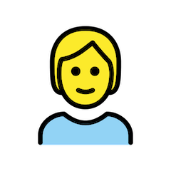 👱 Person: Blond Hair Emoji in Openmoji