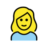 blond-haired-woman Emoji openmoji