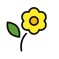 🌼 Blossom Emoji in Openmoji
