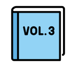 📘 Libro de texto azul Emoji en Openmoji