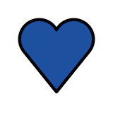 blue-heart Emoji openmoji
