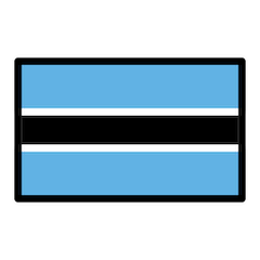 🇧🇼 Bandeira do Botsuana Emoji nos Openmoji