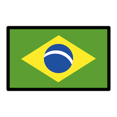 Bandiera del Brasile Emoji Openmoji