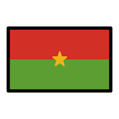🇧🇫 Bandeira do Burquina Faso Emoji nos Openmoji