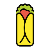 burrito Emoji openmoji