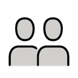 busts-in-silhouette Emoji openmoji