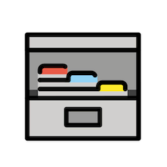 Card File Box Emoji in Openmoji